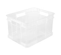 ok caisse de rangement "euro-box m", 16 litres, naturel noir