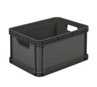 keeeper Caisse de rangement Robert 20 litres – Poignées de transport – Graphite noir