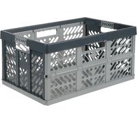 Keeeper Casier Pliant Professionnel avec Poignées Souples, 54 x 37 x 28 cm, 45 l, Ben, Gris Clair