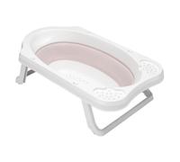 keeeper Baignoire Pliable avec Bouchon pour bébé, de 0 à 12 Mois env., 33 l, 48 x 82 x 23,5 cm, Maja, Rose (Nordic Pink)