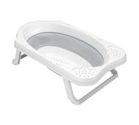 keeeper Baignoire pliable Maja – avec bouchon, 0–12 mois, 33 l, 48×82×23,5 cm – Gris
