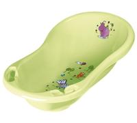 Keeeper Baignoire pour bébé avec vidange, Hippo 84 cm - lime