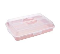 keeeper Boîte à Sandwichs, Gâteaux et Muffins, polypropylène, Rectangulaire, Enrico, Nordic Pink (Rose), 43 x 29,5 x 10,5