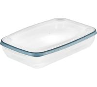keeeper Franco, boîte de conservation, empilable, passe au lave-vaisselle, 2400 ml, 31,5 x 20 x 6 cm, bleu nordique