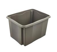 keeeper Boîte de Rangement à Emboîter et à Empiler, 44,5 x 34,5 x 27 cm, 30 L, Emil Eco Line, Eco Gris