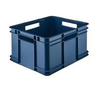 keeeper Boîte de Rangement avec Poignées, Boîte Euro XL, Procyclen, 28 L, Bruno Eco Line, Eco Bleu