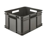 keeeper Boîte de Rangement avec Poignées, Boîte Euro XL, Procyclen, 28 L, Bruno Eco Line, Eco Gris 28 L