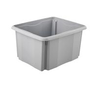 keeeper Boîte de Rangement avec Système d’Empilage, 24 l, 41 x 34,5 x 22 cm, Emil Eco Line, Gris (Eco Stone Grey)