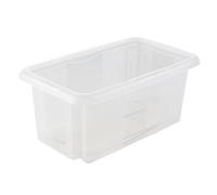 keeeper Boîte de Rangement avec Système d’Empilage, 35 x 20,5 x 15 cm, 7 l, Emil, Transparent