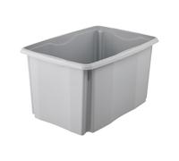 keeeper Boîte de Rangement avec Système d’Empilage, 45 l, 54,5 x 39 x 29,5 cm, Emil Eco Line, Gris (Eco Stone Grey)