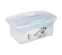 keeeper Boite de Rangement Mickey, Boîte de rangement organiseur avec couvercle, Patryk, Cloudy Blue (Bleu)