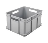 keeeper Boîte de transport empilable Euro-Box XL 28 l 43x35x24 cm Gris (Eco Stone Grey)