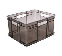 keeeper Boîte de Transport avec poignées, Euro-Box XL, 28 l, 43 x 35 x 24 cm, Bruno, Gris crystal (Transparent)