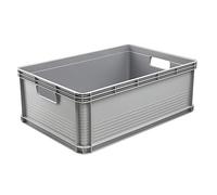 keeeper Boîte de Transport, Empilable, en Polypropylène, 45 L, Robert, Nordic Grey