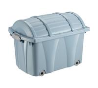 keeeper Boîte Pirate, boîte de rangement avec roulettes et fermeture, 58 x 37 x 40 cm, Kamil Pure, Bleu (Nordic Blue)