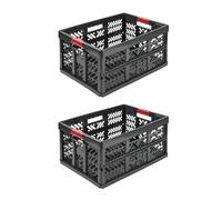 Keeeper boîte pliante Ben boîte de rangement poignées tactiles en plastique x2