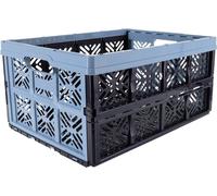 keeeper Boîte Pliante Robuste Ida, Plastique Résistante (PP), 48 x 35 x 23 cm, 32 L, Nordic Blue