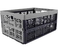 keeeper boîte pliante "ida" 32 litres gris nordique