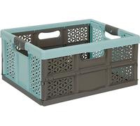 keeeper boîte pliante professionnelle "lea" 32 litres PP menthe / taupe