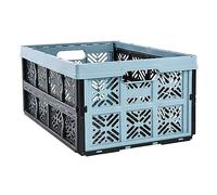 keeeper Boîte Pliante Robuste Ida, Plastique Résistante (PP), 48 x 35 x 23 cm, 32 L, Nordic Blue