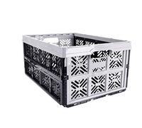 keeeper Boîte Pliante Robuste Ida, Plastique Résistante (PP), Gris Urbain, 48 x 35 x 23 cm, 32 L