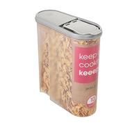 keeeper Boîte Verseuse Jean Pour les Produits Secs, Couvercle à Clapet, 2,6 L, Polypropylène, 21,5 x 9,5 x 24 cm, Nordic Grey