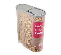 keeeper Boîte Verseuse Jean Pour les Produits Secs, Couvercle à Clapet, 5 L, Polypropylène, 24 x 11,5 x 30,5 cm, Nordic Grey