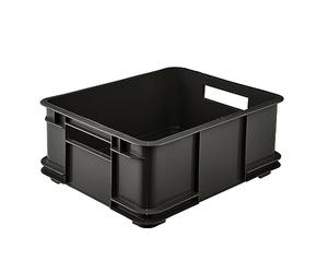 keeeper Caisse de Rangement avec Poignées, Boîte Euro L, Procyclen, 20,5 L, Bruno Eco Line, Eco Gris graphite