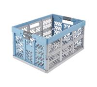 keeeper Caisse Pliante Professionnel avec Poignées Souples, 54 x 37 x 28 cm, 45 l, Ben, Eco Bleu (Eco Sky Blue)