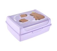 keeeper carla Capybara Deko-Clickbox Midi, 1 l, Brotdose/Lunchbox, Spülmaschinengeeignet, Lebensmittelecht, Violett (Soft Purple)