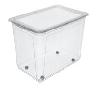 keeeper Clearbox à roulettes naturel (transparent) 59 x 39 x 42, gamme Bert, Translucide