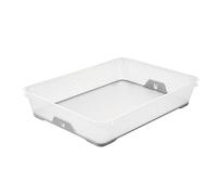 keeeper Corbeille de rangement A4 antidérapante pour bureau et école – Gris