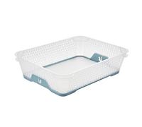 keeeper Corbeille Empilable, Antidérapante, DIN A5, 26,5 x 20 x 7 cm, Jonas, Nordic Blue