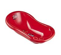 keeeper Disney Cars Baignoire Ergonomique Pour Bébé Avec Bouchon, De 0 à 12 Mois Environ, 84 cm, Maria, Rouge Cerise