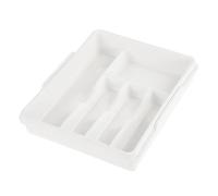keeeper Franka Range-couverts extensible, polypropylène, blanc, 38 x 32 x 7,5 cm