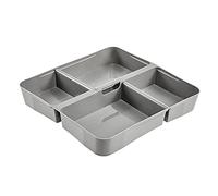keeeper Inserts pour boîte de rangement lisa, 25 x 25 x 4,5, Avec Différents Compartiments, Gris clair