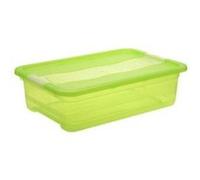 keeeper Boîte de rangement Cornelia plate 7 l – Transparent, avec couvercle et fermeture coulissante