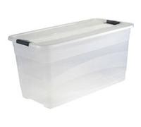 keeeper keeeper boîte de rangement cornelia, 83 l, transparent noir Noir G