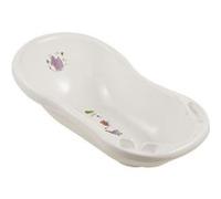 keeeper Baignoire bébé Maria Hippo – Ergonomique 0–12 mois avec bonde – Blanc