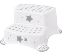 keeeper kids tabouret marchepied igor "stars" deux marches blanc avec imprimé