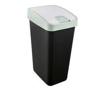 keeeper Magne Waste Bin With Flip Lid 45 L | Possibilité d'ouverture à 2 voies, couvercle rabattable vers le haut et basculant vers le bas, surface de préhension agréable