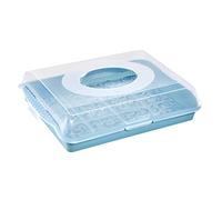 keeeper Marco Plaque à gâteau en plastique sans BPA 45 x 35 x 11 cm Bleu nordique
