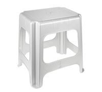 keeeper Maxi-tabouret, caoutchouc antidérapant, polypropylène, 41 x 33,5 x 42,5 cm, Max, Argent
