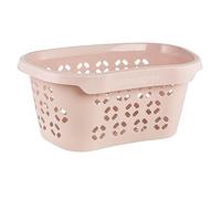 keeeper Panier à Linge avec Support pour Hanche, Design Ajouré, 30,5 L, Anton, Nordic Pink