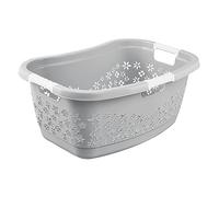 keeeper Panier à Linge Ergonomique avec Design Ajouré, Poignées Antidérapantes, 50 L, Lasse, Nordic Grey