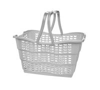 keeeper Panier à provisions pratique Alma, Plastique solide (PP), 40 x 29 x 22,5 cm, 15 l, Gris nordique