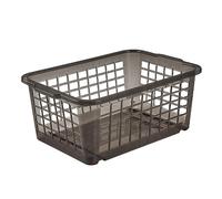Keeeper Panier de Rangement, en Plastique Robuste (PP), 2,8 L, 25 x 17 x 10 cm, Fred, Crystal Grey