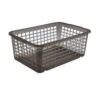 keeeper Corbeille de rangement transparente Hauteur 11 cm – Gris