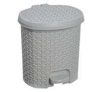keeeper Poubelle pour salle de bain Élégante – Plastique 5,5 litres – Gris
