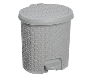keeeper Poubelle à Pédale, 5,5 l, 22,5 x 24 x 26 cm, Tjark, Gris (Nordic Grey)